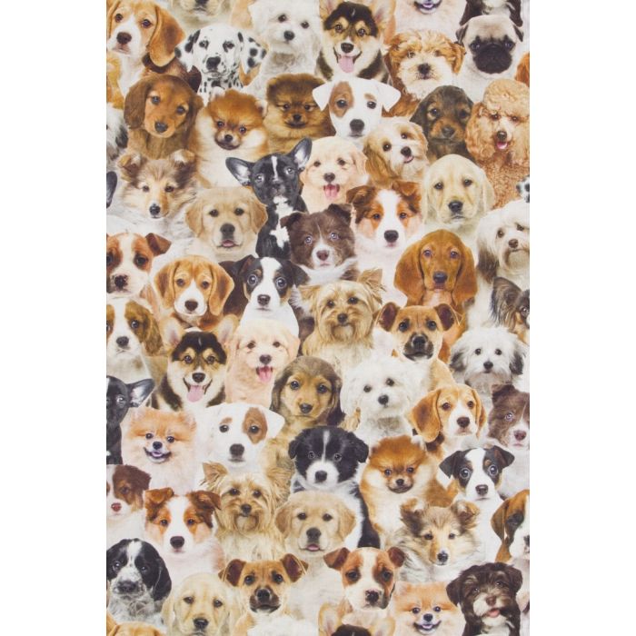 Digitale Printstof 148 Dogs Allover