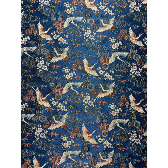 Grues Bleu Japanse stof met kraanvogels