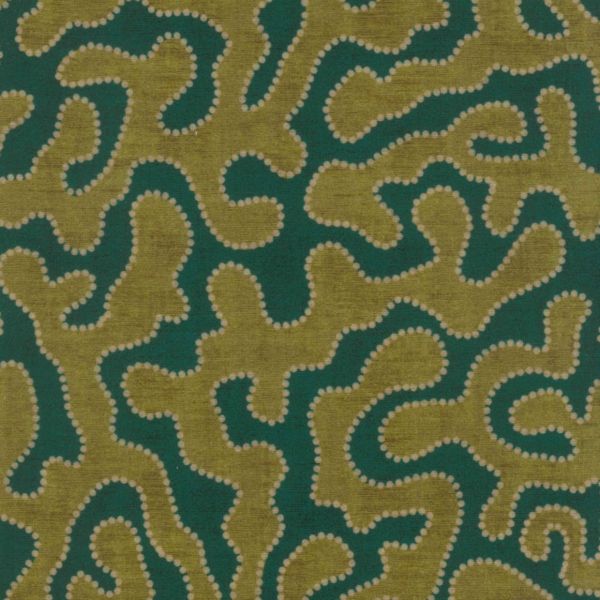 Velvet meubelstof Corralino Olive Petrol