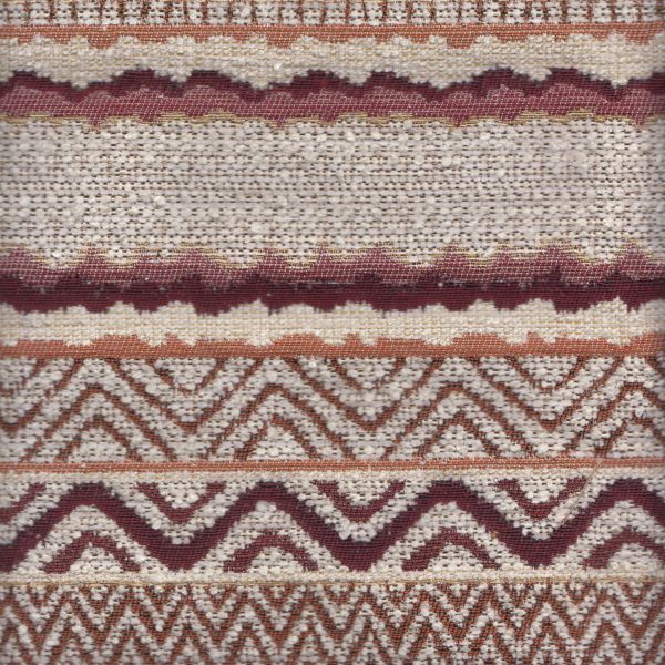 design meubelstof Glam Stripe Terra Burgundy