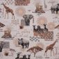Digitale Printstof 343 Wildlife Safari Trip