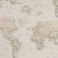 Linnenlook Printstof 024 World Map