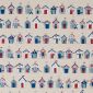 Linnenlook Printstof 006 Beach Cabins