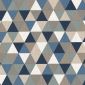 Linnenlook Printstof 235 stof met driehoeken gordijnstof decoratiestof