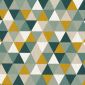 Linnenlook Printstof 252 Triangle Green