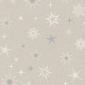 Linnenlook Kerststof 009 Xmas Stars Silver