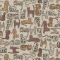 Linnenlook Printstof 364 Cat Wildlife Art