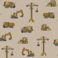 Linnenlook Printstof 421 Construction Cars