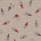 Linnenlook Kerststof 015 Tomte Happy Faces
