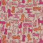 Linnenlook Printstof 444 Cat Wildlife Art