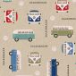 Linnenlook Printstof 327 VW Icon Van