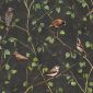Velvet Printstof 085 Bird Branch Serene