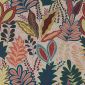 Jacquardstof Leaves Multicolor