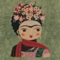 Gobelin Kussenpanel Flower Girl Portrait