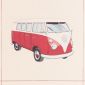 Gobelin Kussenpanel VW rood