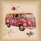 Gobelin Kussenpanel VW flowerpower