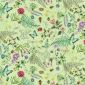 Digitale Dralonprint 12 stof met bladeren, bloemen en insecten