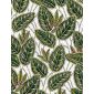 jacquardstof Eldorado blanc vert