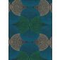 jacquardstof Bakary Bleu Vert