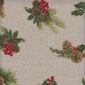 Linnenlook Kerststof 026 Holly Pine Cone