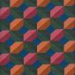 Jacquardstof Paulo Vert Fuchsia