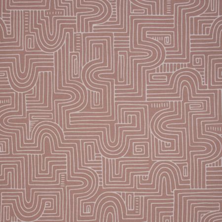 Linnenlook Printstof 452 Curve Maze Line