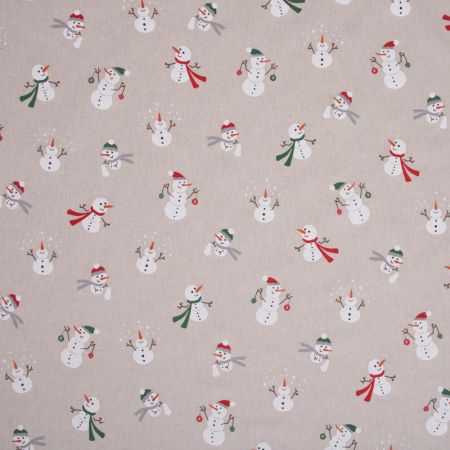 Linnenlook Printstof 176 Xmas Happy Snowman