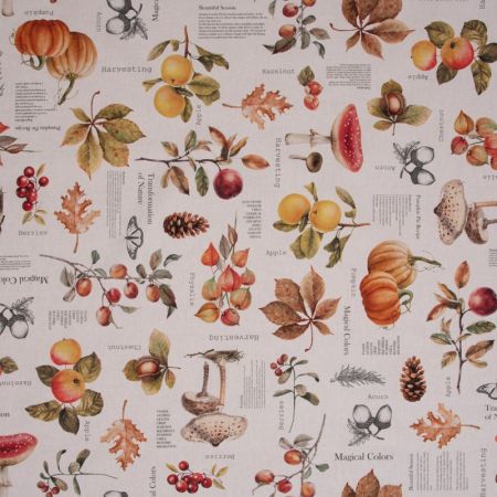 Digitale Printstof 342 Fall Harvest Recipe