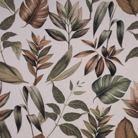 Digitale Printstof 344 Botanic Bold Leaf