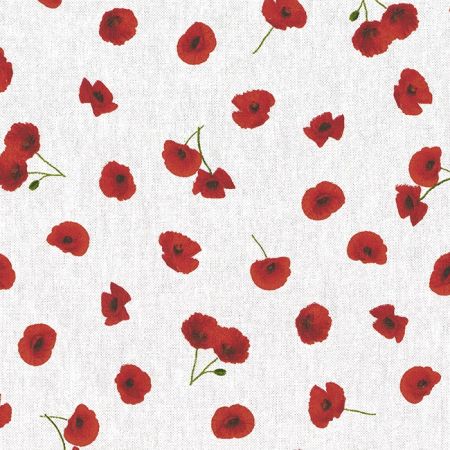 Printstof 003 Poppy Flower
