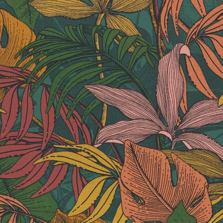 Printstof 020 BUSH LINES