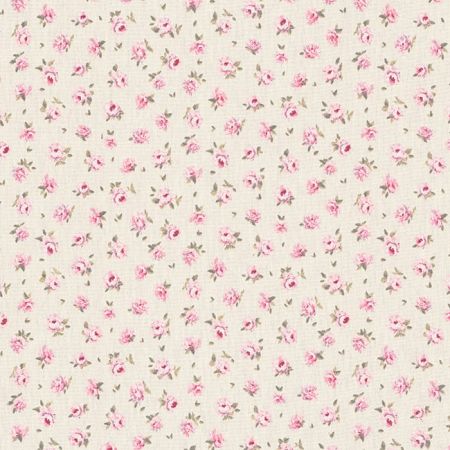 Printstof 070 Classic Little Rose Ivory
