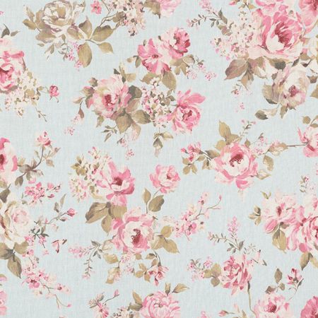Printstof 071 Classic Painted Rose Lightblue