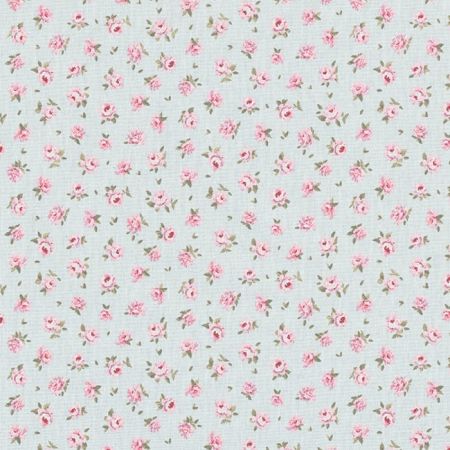 Printstof 072 Classic Little Rose Lightblue