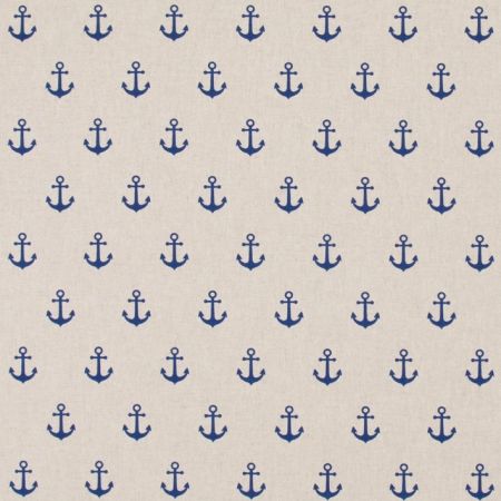 Linnenlook Printstof 010 Anchor Allover
