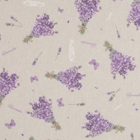 Linnenlook Printstof 174 Lavender