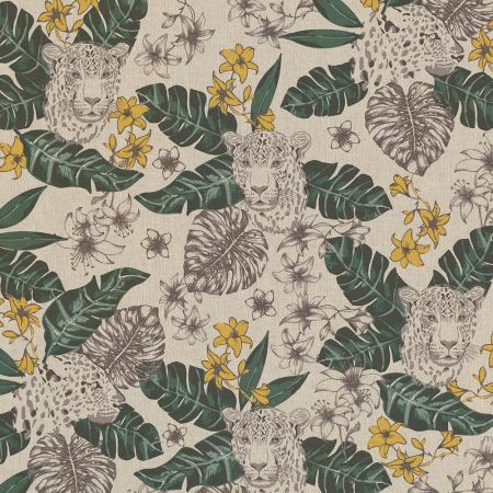 Linnenlook Printstof 201 Ethnic Leopard