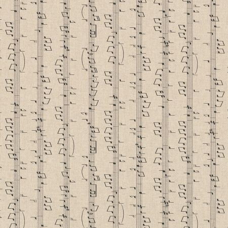 Linnenlook Printstof 208 Music Notes
