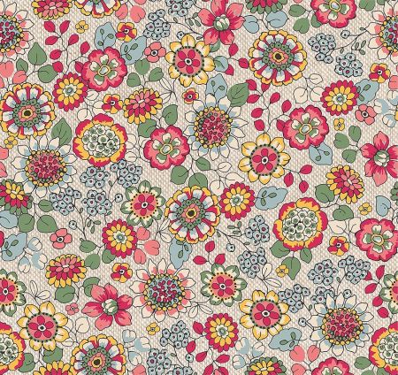 Linnenlook Printstof 279 Magic Flower