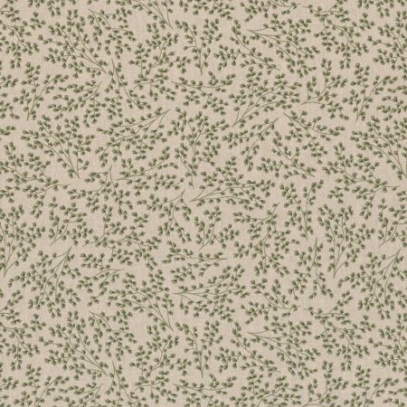 Linnenlook Printstof 112 Fragile Leaves
