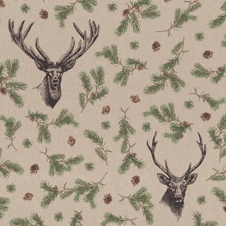 Linnenlook Kerststof 057 Reindeer Antlers