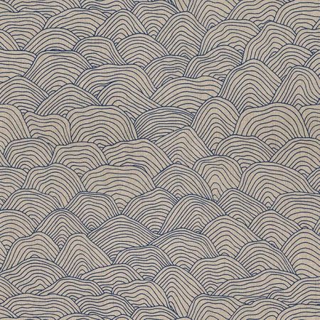 Linnenlook Printstof 031 Wave Petrol
