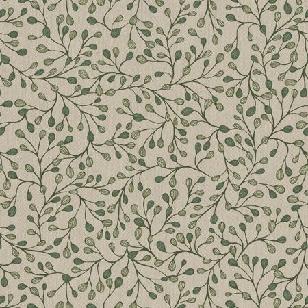 Linnenlook Printstof 367 Arty Foliage Branch