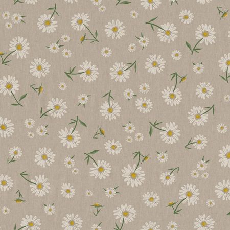 Linnenlook Printstof 250 Daisy Floral Bloom