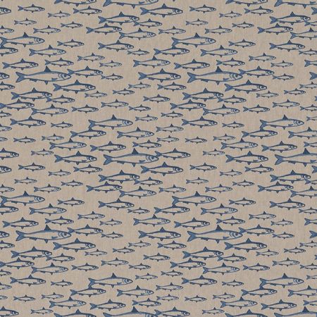 Linnenlook Printstof 213 Hand Painted Fish