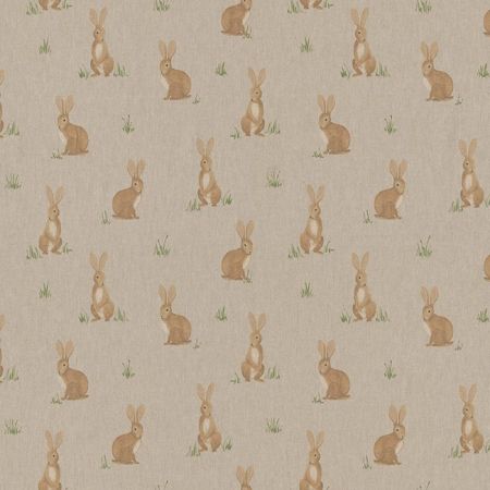 Linnenlook Printstof 218 Aquarel Woodland Rabbit