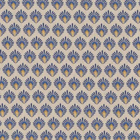 Linnenlook Printstof 434 Graphic Peacock