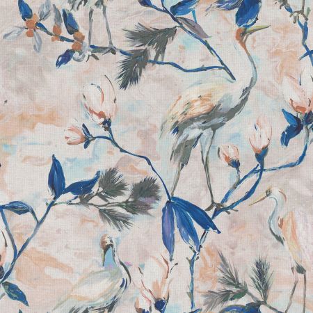 Digitale Printstof 057 Serene Birds