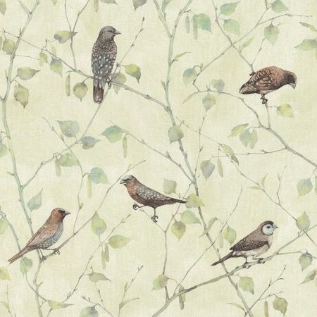 Digitale Printstof 274 BIRD BRANCH SERENE