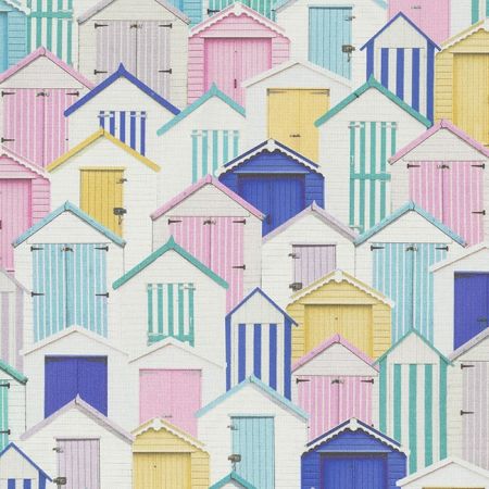 Digitale Printstof 278 BEACH HOUSE HAPPY